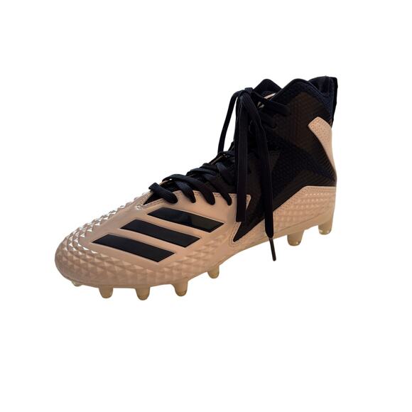 Adidas Freak X Carbon Mid Football Lacrosse Cleats DB0567 White Blue Mens 6.5 - Picture 1 of 10